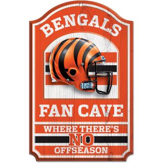 Wincraft Cincinnati Bengals Fan Cave 11x17 Wooden Sign (05418010)