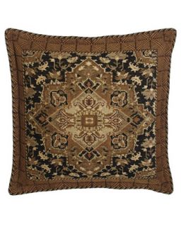 Chenille European Sham w/ Geometric Border