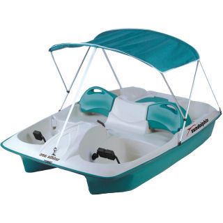 Sun Slider Adjustable Seat Lounger Pedal Boat w/ Canopy   Choose Color, Teal