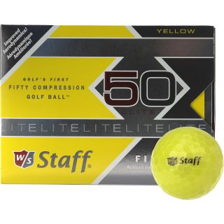 WILSON Staff 50 Elite Yellow Golf Balls   12 Pack, Yellow