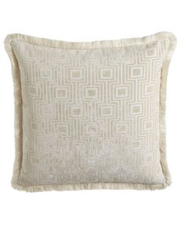 Cubic European Sham w/ Brush Fringe