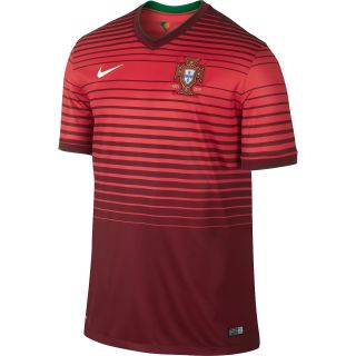 NIKE Mens 2014 Portugal Stadium Replica Short Sleeve Soccer Jersey   Size Xl,