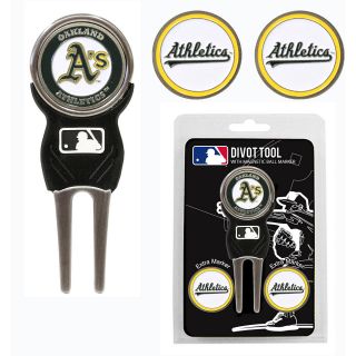Team Golf MLB Oakland Athletics 3 Marker Signature Divot Tool Pack