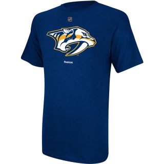 REEBOK Mens Nashville Predators Primary Logo Short Sleeve T Shirt   Size