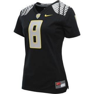 NIKE Womens Oregon Ducks #8 Black College Football Game Replica Jersey   Size