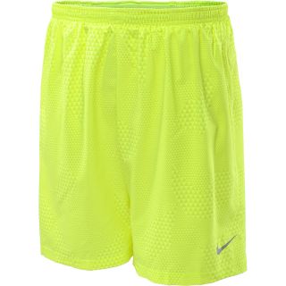 NIKE Mens 7 Pursuit 2 in 1 Running Shorts   Size Small, Volt/green