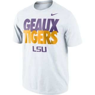 NIKE Mens LSU Tigers Geaux Tigers Local Short Sleeve T Shirt   Size Large,