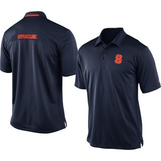 NIKE Mens Syracuse Orange Dri FIT Coaches Polo   Size Small, Navy