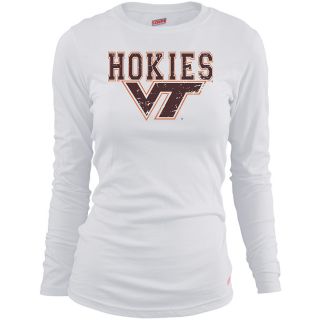 MJ Soffe Girls Virginia Tech Hokies Long Sleeve T Shirt   White   Size Medium,