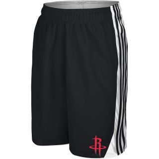 adidas Mens Houston Rockets Full Color Logo Black Basketball Shorts   Size