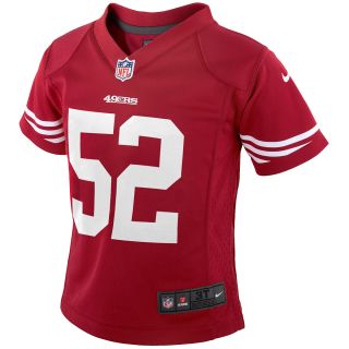 NIKE Youth San Francisco 49ers Patrick Willis Game Team Color Jersey, Ages 4 7  