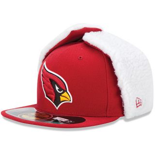 NEW ERA Mens Arizona Cardinals On Field Dog Ear 59FIFTY Fitted Cap   Size 7.