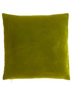 Lime Velvet Pillow, 18Sq.