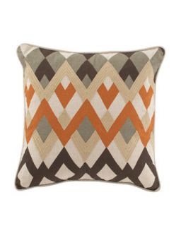 Diamond Echo Embroidered Pillow