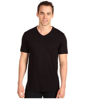 Calvin Klein Underwear Slim Fit V Neck 3 Pack Mens T Shirt (Black)