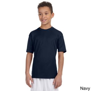 Harriton Youth Athletic Sport T shirt Navy Size L (14 16)