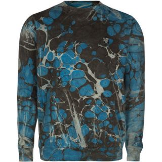 Oil Spill Mens Sweatshirt Blue In Sizes Large, Small, X Large, Medi