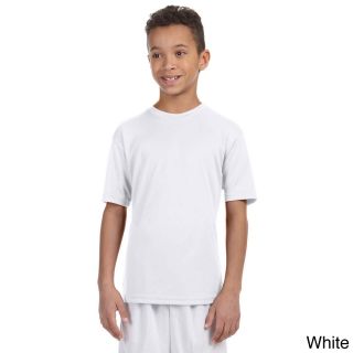 Harriton Youth Athletic Sport T shirt White Size L (14 16)