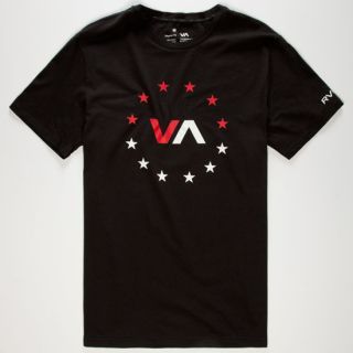 Va Star Circle Mens T Shirt Black In Sizes Small, Medium, Large, Xx Large,