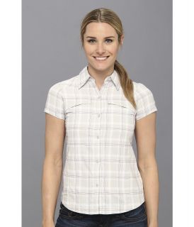 Columbia Silver Ridge Multiplaid S/S Shirt Womens Short Sleeve Button Up (White)