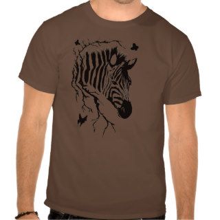 Zebra Head Design T Shirt