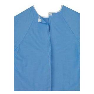 Duro Med Convalescent Gown X Large with Hook and Loop, Blue Health & Personal Care