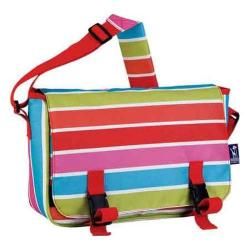 Women's Wildkin Jumpstart Messenger Bag Bright Stripes Wildkin Fabric Messenger Bags