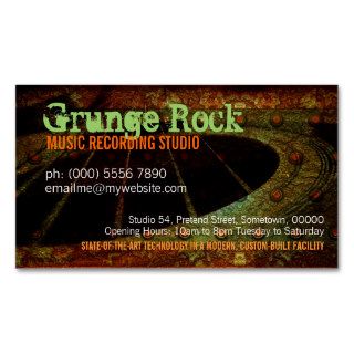 Grunge Rock Guitar Music Studio Business card