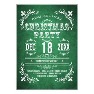 Vintage Theater Bill Christmas Party Invitation