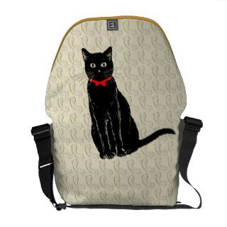 Tango No.1 of black cat Messenger Bag