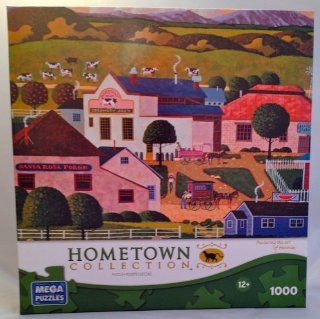 HOMETOWN COLLECTION Puzzle Featuring the art of Heronim HARMONY 1000 Piece Jigsaw Puzzle Toys & Games
