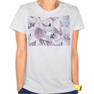 White and Purple Tiger Lily Tank Top
