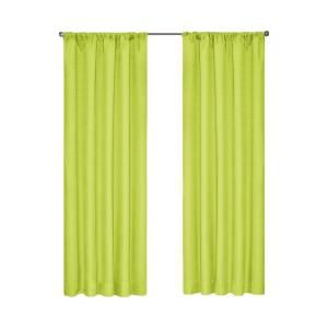 Eclipse Kendall Blackout Lime Curtain Panel, 63 in. Length 10707042X063LIM