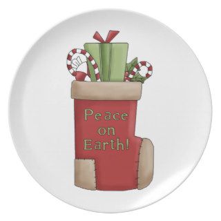 Christmas Stocking Holiday Plate