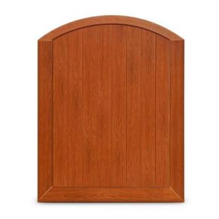 Veranda Pro Series 6 ft. x 5 ft. Single Walk Through Vinyl Anaheim Rosewood Privacy Arched Top Fence Gate 154067