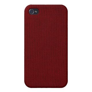 Red Stockinette iPhone Case Cover For iPhone 4