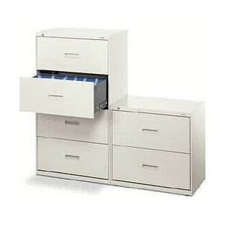 Hon 30"W 4 Drawer Locking Lateral File  Lateral File Cabinets 