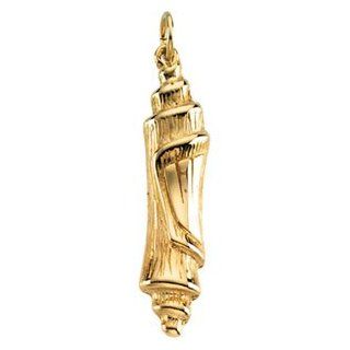 14k Yellow Gold Mezuzah Pendant (Made in Holy Land) Stuller� Jewelry