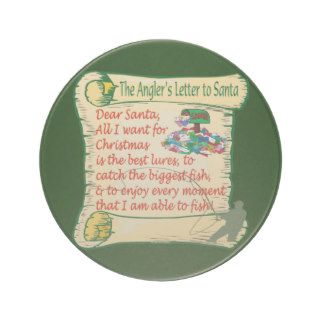 Fishing Sport Funny Anglers Letter To Santa Drink Coaster