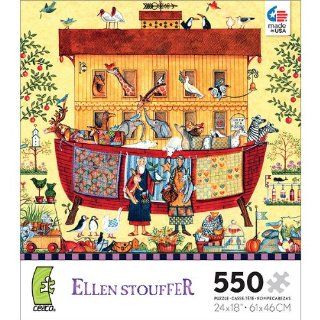 Ellen Stouffer Noah's Ark   550 Piece Jigsaw Puzzle Toys & Games