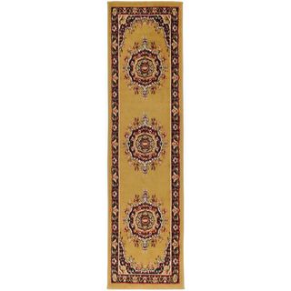 Paterson Collection Oriental Medallion Gold Roll Runner Rug (1'11 x 6'10) Runner Rugs