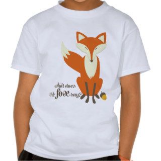 What Does The Fox Say Illustration Kid's T Shirt