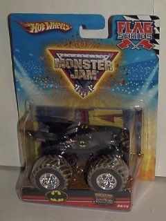 Batman (Mud Trucks)   Hot Wheels Monster Jam Flag Series #33 164 Scale (Small Version) Toys & Games