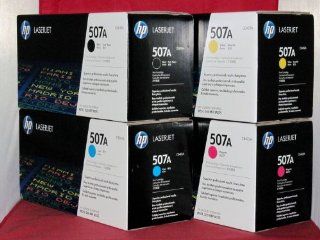 Genuine HP CE400A, CE401A, CE402A, CE403A 507A TONER SET BCYM LJ M551dn, M551n, M551xh Sealed In Retail Packaging.