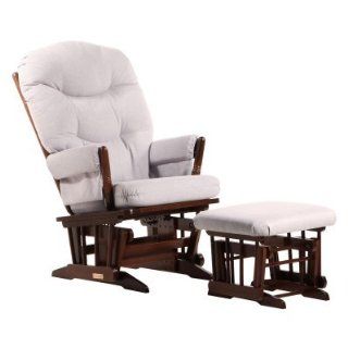 2 Post Glider and Ottoman Combo Silver C00 62a 62 3124   Nursery Gliders