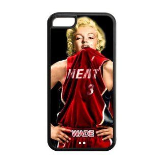 NBA Miami Heat Dwyane Wade Iphone 5C Case Marilyn Monroe case cover Books