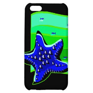 Blue Spiny Starfish iPhone 5C Cases