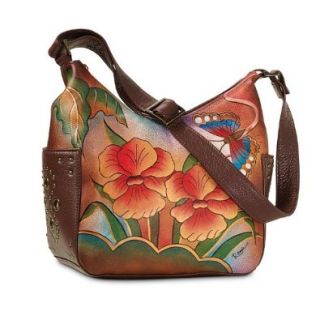 Orchid Sunset Hand Painted Leather Purse by The Bradford Exchange Shoes