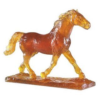 Daum Glass Trotting Horse   Collectible Figurines