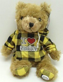 NFL Football Pittsburgh Steelers 13" Plush Team Themed Teddy Bear Wearing "I Love Steelers" Hoodie Toys & Games